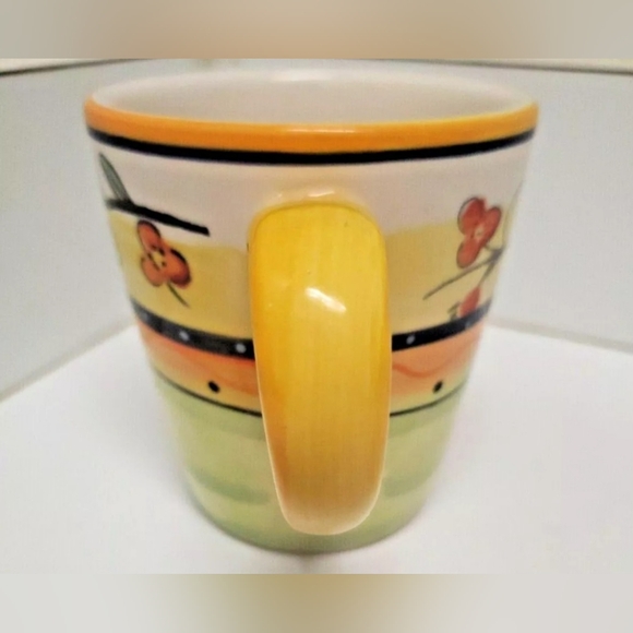 Philippe Richard ITALIA Floral 8 Oz Mug ☆ Handpainted ☆Handcrafted Pre-owned - Picture 4 of 6